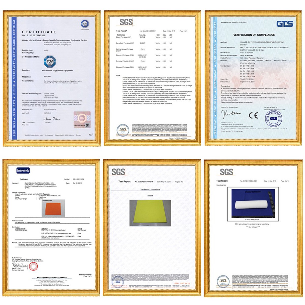 Small Indoor Amusement Park certificate Small Indoor Amusement Park certificate